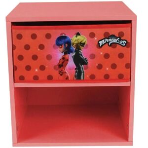 Miraculous ladybug chevet avec tiroir h.36 x l.33 x p. 30 cm - Fun House - Publicité