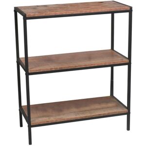 Urban Living - Riverside etagere 3 etages 60x30xh76cm - Bois et Noir - Publicité