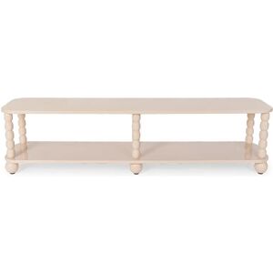 NV GALLERY Meuble TV BOBINE - Meuble TV, Bois de caoutchouc beige, L160 Beige