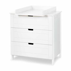 petitechambre.fr Commode Kiwo + plan a langer   Blanc   Pin Massif et MDF