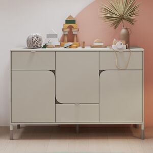 petitechambre.fr Commode HARMONY pour ado couleur gris vert   Panneaux Stratifiés