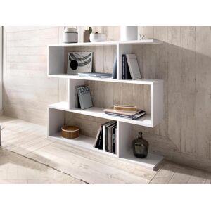 Vente unique Etagere basse TOMINI 3 cases Coloris Blanc