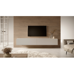 SELSEY Meuble TV - 200 cm - taupe (gris-beige) - BISIRA - Publicité