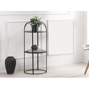 Vente unique Etagere en metal 2 tablettes Noir GRAZIELA