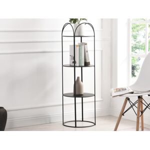 Vente unique Etagere en metal 3 tablettes Noir GRAZIELA