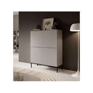 SELSEY Commode haute - 100 cm - taupe (gris-beige) - Bemmi - Publicité
