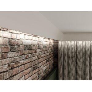 Vente unique Lot de 3 corniches plafond en polystyrene L290 x l45 x H12 cm blanc ROMONA