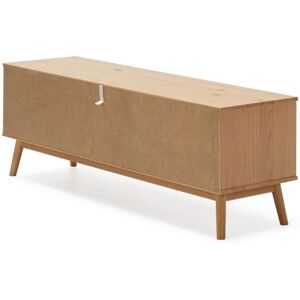 VS Venta-stock Meuble TV Bruce 2 Tiroirs et 2 Portes, Bois Massif, 140 cm (Largeur) 51 cm (Hauteur)