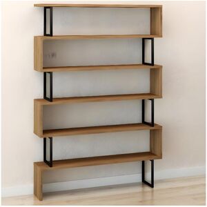 Homemania Bibliotheque Monsaraz Chene Noir 135 x 255 x 195 cm EPIKASA