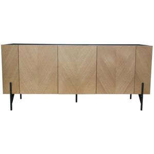 Concept-Usine Buffet vintage en bois clair et 3 placards SEQUOIA