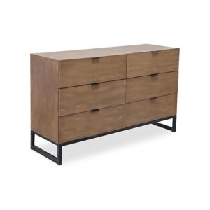 Commode 6 tiroirs Panara Chêne Clair