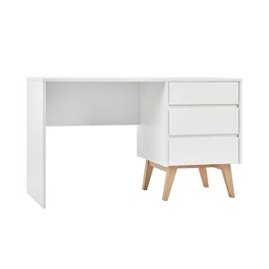 petitechambre.fr Bureau blanc et hêtre naturel SWING pour chambre enfant   MDF et bois de hêtre