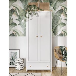 petitechambre.fr Armoire deux portes STORY   Blanc   Panneaux Stratifies