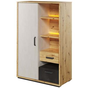 petitechambre.fr Petite armoire QUBIC pour ado   Chene   Panneaux Stratifies