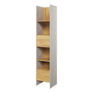 petitechambre.fr Bibliotheque TEEN FLEX gris et chene pour chambre d'adolescent   Panneaux Stratifies