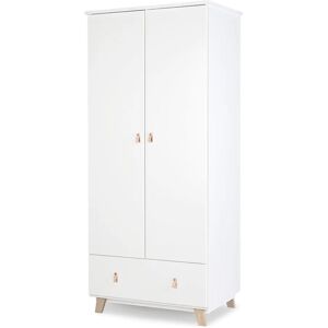 petitechambre.fr Armoire double NOAH scandinave   Blanc   Mélaminé