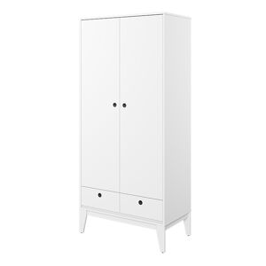 petitechambre.fr FEMII - Armoire double blanche sans poignee   Panneaux Stratifies