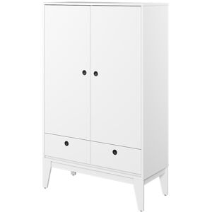 petitechambre.fr Petite armoire FEMII blanche deux portes pour chambre ado   Panneaux Stratifiés