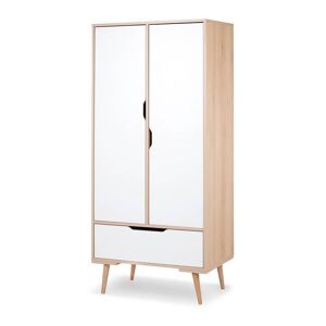 petitechambre.fr Armoire double Sofie scandinave   Hêtre   Mélaminé