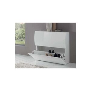 Habitat et Jardin meuble à chaussures onda - blanc laqué - 101 x 26,5 x 81 cm - Publicité