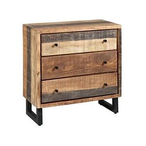 Altobuy ODILON - Commode 3 Tiroirs Acier et Bois Massif - - Publicité