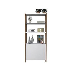 Appunto Armoire 2 Portes Châtaignier et Blanc - L 75 x l 171.5 x H 35 cm - Publicité