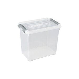 Allibert boîte de rangement handy plus - clips gris - couvercle transparent - 9 l - Publicité