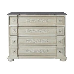 Pegane Commode en bois de manguier et MDF coloris gris foncé, beige - Longueur 100 x Profondeur 50 x hauteur 83,30 cm - - - Publicité