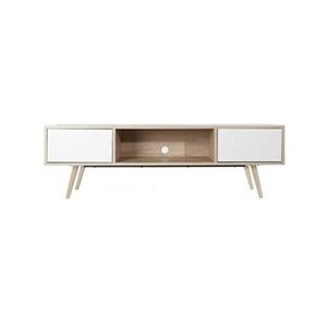 GENERIQUE Meubles de télévision DKD Home Decor Blanc Métal Bois MDF (160 x 40 x 50 cm) - Publicité