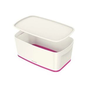 Leitz Boîte de rangement MyBox WOW Avec couvercle Fuchsia Petit Blanc ABS 31,8 x 12,8 x 19,1 cm - Publicité