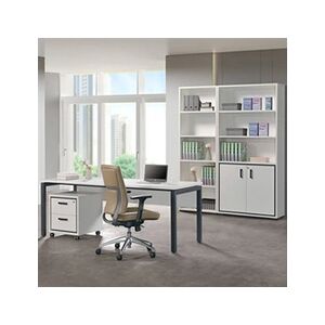 Altobuy Bureau MODIA 180cm + Caisson H50cm + 2 Meubles de Rangement - - Publicité