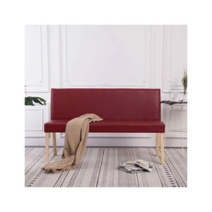 VIDAXL Banc 139,5 cm Rouge bordeaux Similicuir - Publicité