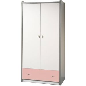 Paris Prix - Armoire 2 Portes "Bonny" 202cm Rose - Publicité