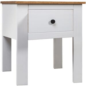 Vidaxl Table De Chevet Blanc 46x40x57 Cm Pin Gamme Panama - Publicité