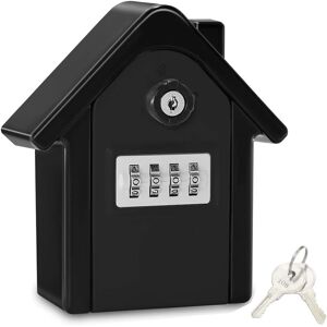 Boite A Cle Securisee Mural Boite A Cle Avec Code Numerique & Cles D'urgence, Grand Key Safe Box Format Xl Coffre A Clef Exterieur Pour Maison, Bureau, Usine, Garages Noir - Publicité