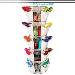 Range Chaussure Organisateur Carrousel Meuble Étagère Poche Robuste 360° - Publicité