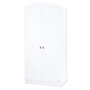 Pinolino Armoire enfant bébé 2 portes Laura blanc