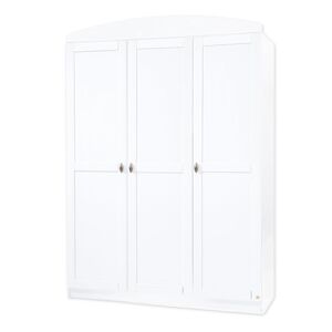 Pinolino Armoire enfant bebe 3 portes Laura, blanc