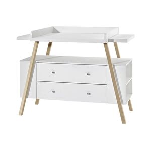 Schardt Commode table à langer avec plan Holly Nature blanc/couleurs bois