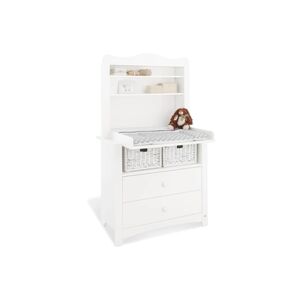 Pinolino Commode table a langer Florentina blanc, large, avec plan d