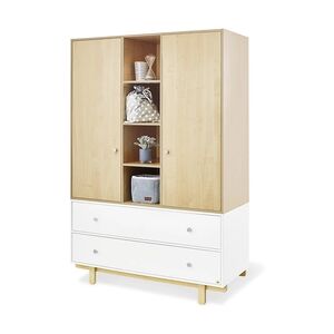 Pinolino Armoire enfant 2 portes Boks, bois blanc/naturel