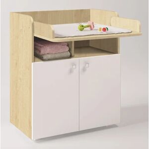 Polini Kids Commode table a langer Simple 1270 erable blanc