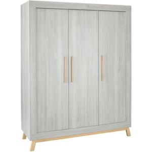 Schardt Armoire enfant 3 portes Miami Grey bois 154x53x194 cm