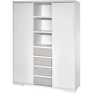 Schardt Armoire enfant 2 portes Maxx Boathouse bois blanc/gris