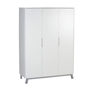 Schardt Armoire enfant 3 portes Florence bois blanc