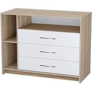 Polini Kids Commode à langer Simple 2110 bois orme/blanc