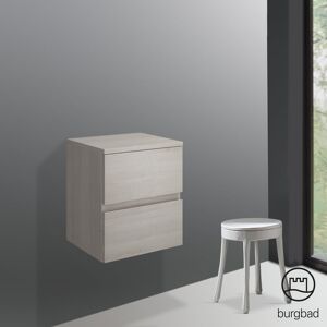 Burgbad Cube Meuble latéral, 2 tiroirs, USIE040F3783,