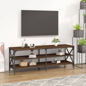 826728 vidaXL Meuble TV chêne marron 140x40x50 cm bois d'ingénierie - Publicité