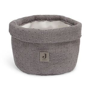 Jollein Panier de rangement Bliss Knit Gris Tempête - Panier de rangement