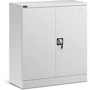 FROMM & STORCK Fromm & Starck Armoire Métallique Bureau Multifonction Meuble De rangement Vestiaire Métal STAR_MCAB_02 (Acier Revêtu, Serrure 3 Points, Épaisseur Étagères 0,6 mm, 2 Clés Alliage Zinc, Hauteur 102 cm) - Publicité